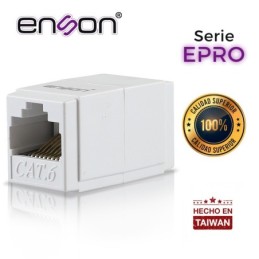 Cople rj45 enson epro-cop6 hembra-hembra cat6 ideal para unir de dos s