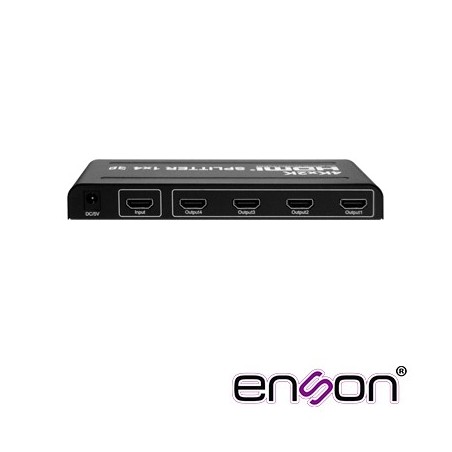 Distribuidor hdmi enson ens-hdmi14 con una entrada y cuatro salidas hd