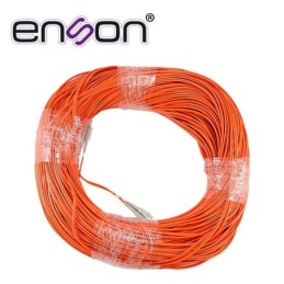 Fibra optica enson 60201o200 de 200mts duplex multimodo om1 armada y t