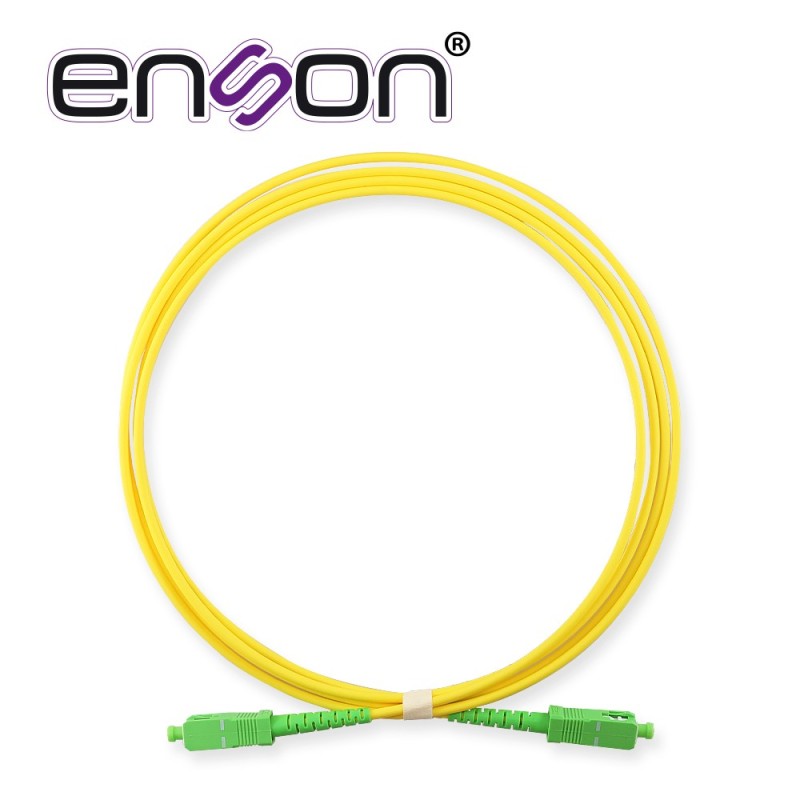 Jumper de fibra optica enson ens-jumpscs forro pvc color amarillo flam