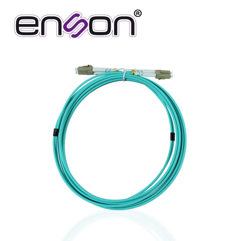 Jumper de fibra optica ensona ens-jump300mm3a forro pvc color aqua tip