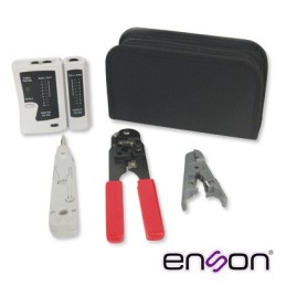 Kit completo enson ens-ktcb pinzas+tester, incluye: -probador de cable