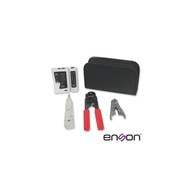 Kit completo enson ens-ktcb pinzas+tester, incluye: -probador de cable