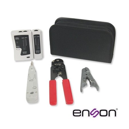 Kit completo enson ens-ktcb pinzas+tester, incluye: -probador de cable