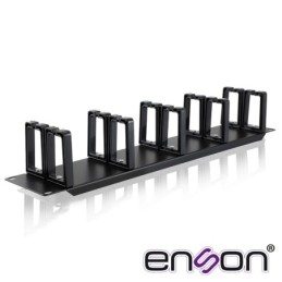 Organizador horizontal frontal para rack enson ens-cmr24 2ur con peine