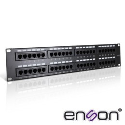 Patch panel enson ens-pa48p7 2ur precargado cat6 48 puertos montaje en