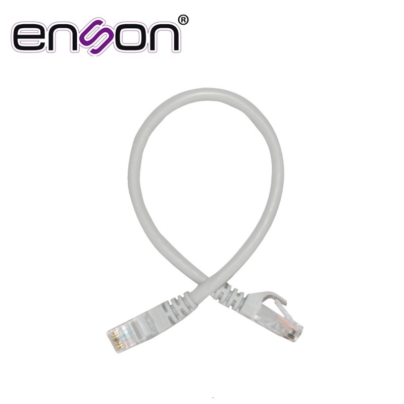 Patchcord utp enson p6003g cat6 30cm gris serie epro 100-ii 100 por ci