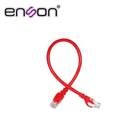 Patchcord utp enson p6003r cat6 30cm rojo serie epro 100-ii 100 por ci