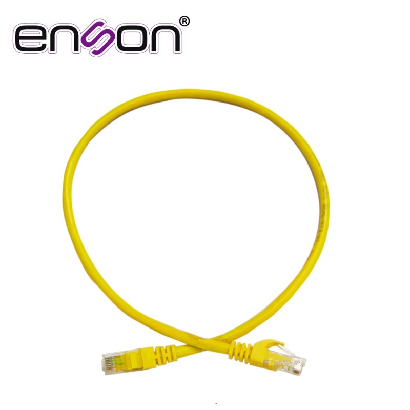 Patchcord utp enson p6006y cat6 60cm amarillo serie epro 100-ii 100 po