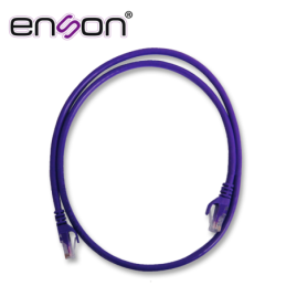 Patchcord utp enson p6009p cat6 90cm morado serie epro 100-ii 100 por