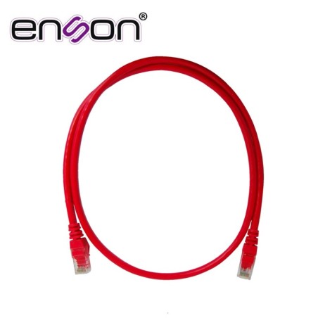 Patchcord utp enson p6009r cat6 90cm rojo serie epro 100-ii 100 por ci