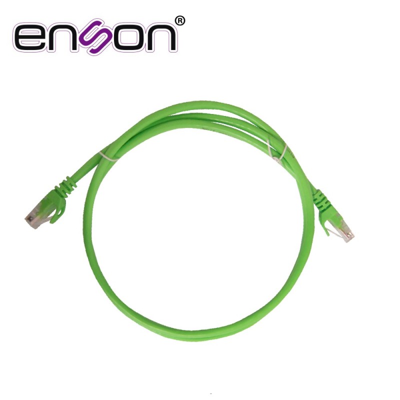 Patchcord utp enson p6012e cat6 120cm verde serie epro 100-ii 100 por