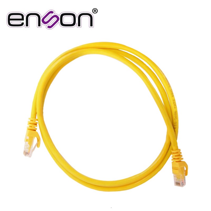 Patchcord utp enson p6012y cat6 120cm amarillo serie epro 100-ii 100 p