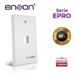 Placa de pared (faceplate) enson epro-fp10 compatible con jack keyston