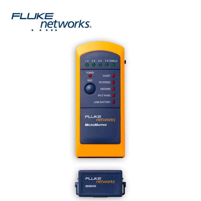 Probador de mapas de cableado de par trenzado fluke networks mt-8200-4