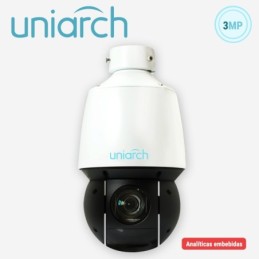 Camara ip ptz uniarch ipc-p413-x20k / 3mp / ultra265/ lente motorizado