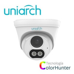 Camara ip turret uniarch ipc-t213-apf28w / 3mp / ultra 265 / lente 2.8