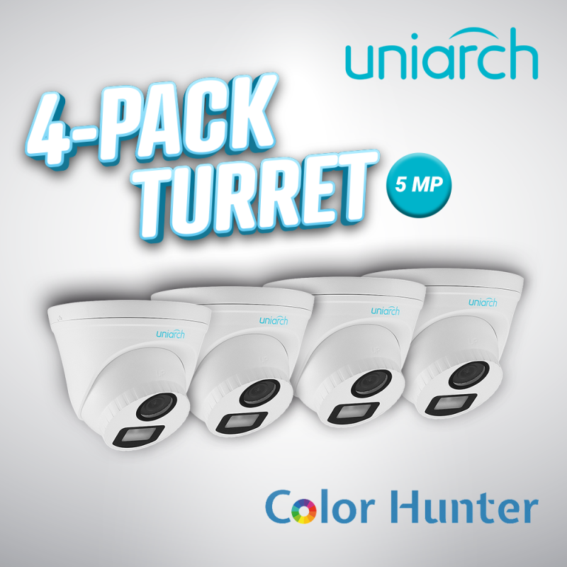 4-pack turret 5mp colorhunter