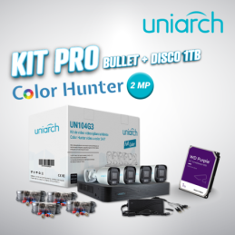 Kit pro color hunter 2mp bullet + disco 1tb