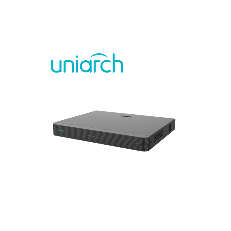 Nvr uniarch nvr-216s2-p16 16 canales / 16 canales poe / capacidad 2 di