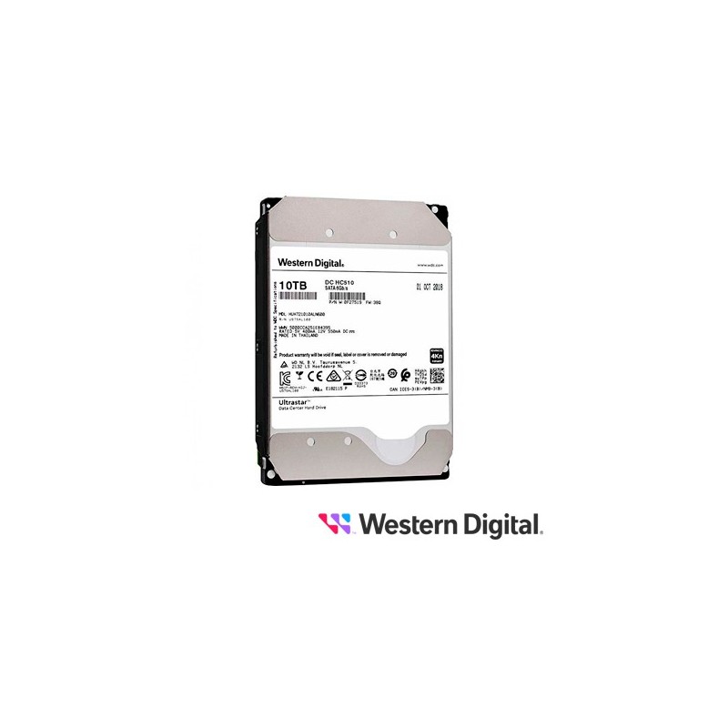 Dd disco duro 10tb 3.5" sata wd ultrastar dc hc510 huh721010aln600 alm