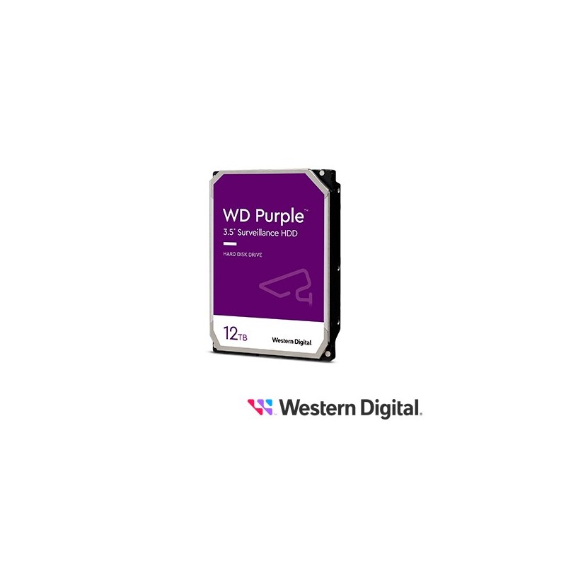 Disco duro dd 12tb sata wd purple wd121purp 24/7 optimizado para video