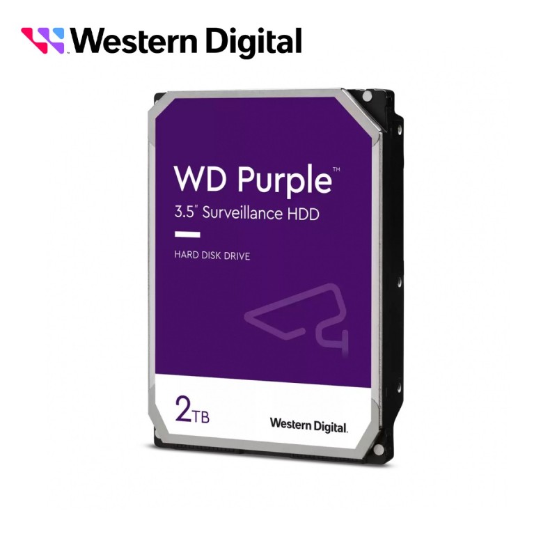 Disco duro dd 2tb sata wd purple wd23purz optimizado para videovigilan