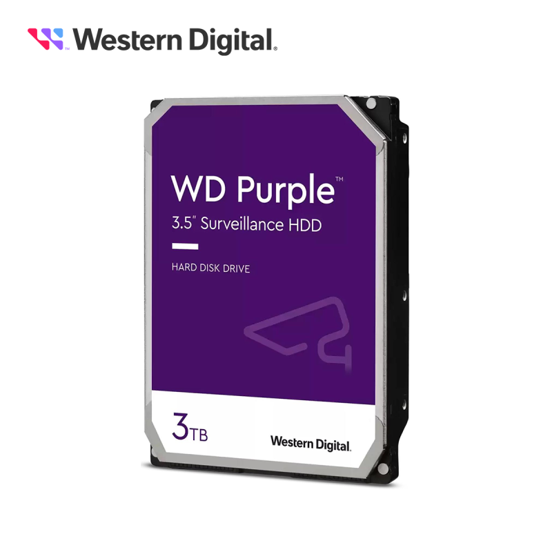 Disco duro dd 3tb sata wd purple wd33purz 24/7 optimizado para videovi