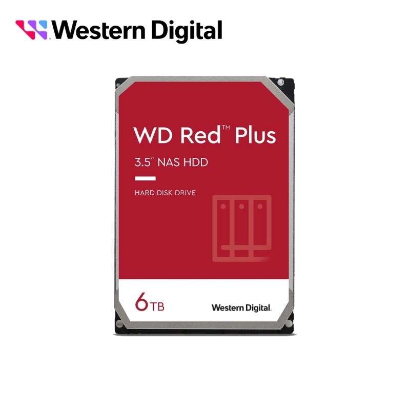 Dd disco duro wd60efpx wd red plus 3.5 sata 6tb cache 64mb 5640rmp esp