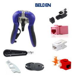 KIT DE HERRAMIENTAS PARA CERTIFICACION BELDEN BEL-TOOLSKIT INCLUYE LO NECESARIO PARA PRACTICA MODULO DE INSTALACION