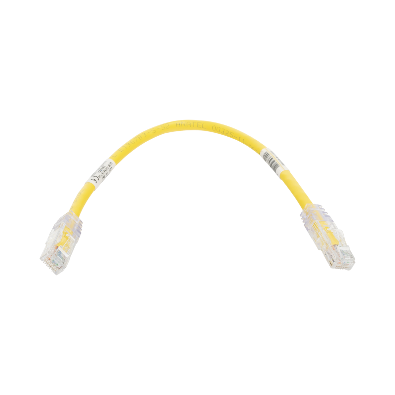 Cable de Parcheo TX6 UTP Cat6 24 AWG CM Amarillo 1ft