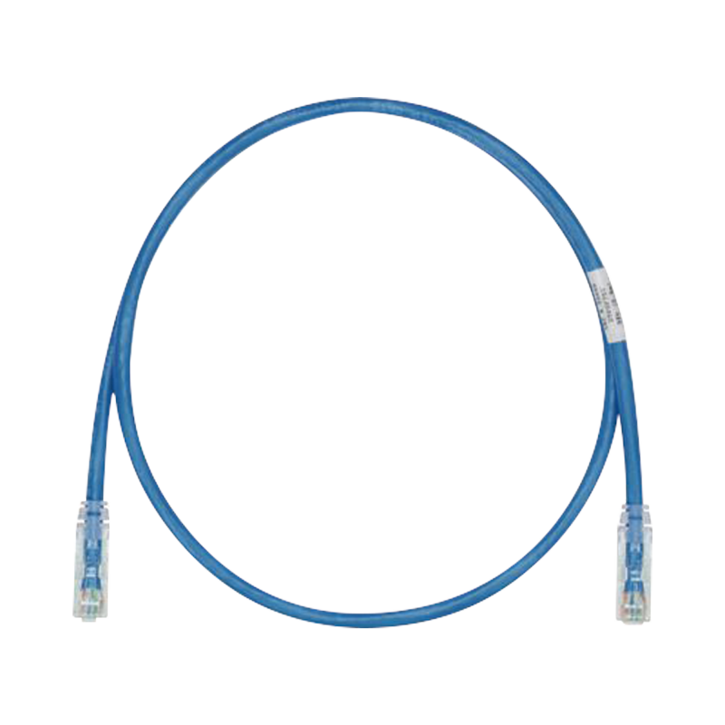 Cable de Parcheo TX6 UTP Cat6 24 AWG CM Azul 0.5 m.