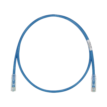 Cable de Parcheo TX6 UTP Cat6 24 AWG CM Azul 0.5 m.