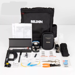 Kit de terminado fibra optica belden ax104271 para conectores brillanc