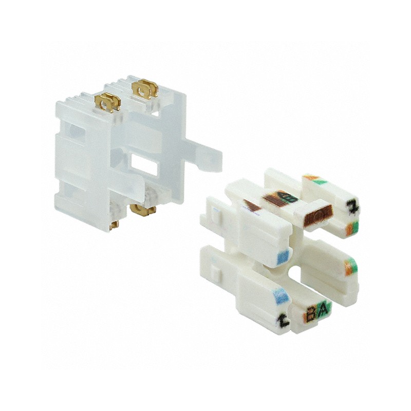 Paquete De Núcleos De Repuesto Revconnect Belden Rvucoew-B50 Ideal Para Jack Y Plug Revconnect 50 Piezas Color Blanco