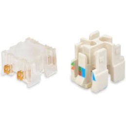 Paquete De Núcleos De Repuesto Revconnect Belden Rvucoew-B50 Ideal Para Jack Y Plug Revconnect 50 Piezas Color Blanco