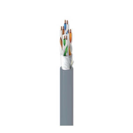 Cable utp cat6a belden 10gxw13 0081000 forro pvc gris cmp plenum 4 par