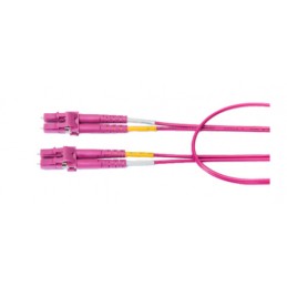 Jumper De Fibra Optica Belden Fp4ldld006m Forro Pvc Color Violeta Ofnr Riser Multimodo Om4 50/125 Micras Conectores Lc-Lc