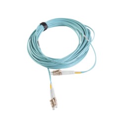 Jumper de Fibra Optica Multimodo 50/125 OM4 LC-LC Duplex OFNR (Riser) Aqua 8 ft