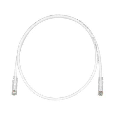 Cable de Parcheo TX6 UTP Cat6 24 AWG CM Blanco Mate 15ft