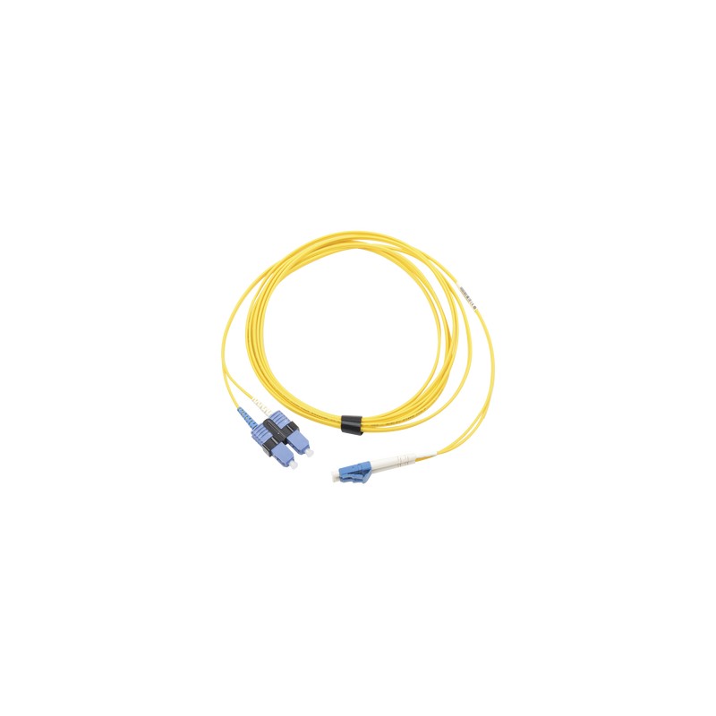 Jumper de Fibra Optica Duplex XGLO Monomodo LC UPC SC APCOS1 OS28.3 125YellowOFNR02 Meter