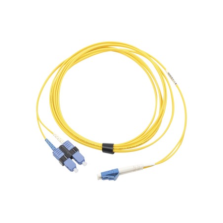 Jumper de Fibra Optica Duplex XGLO Monomodo LC UPC SC APCOS1 OS28.3 125YellowOFNR02 Meter