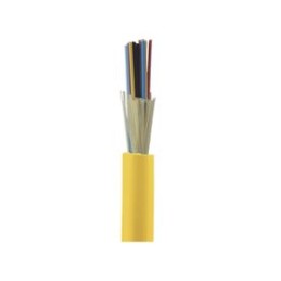 Cable de Fibra Optica de 24 hilos Interior Tight Buffer Armada con Interbloqueo OFCP Monomodo OS1 1 metro