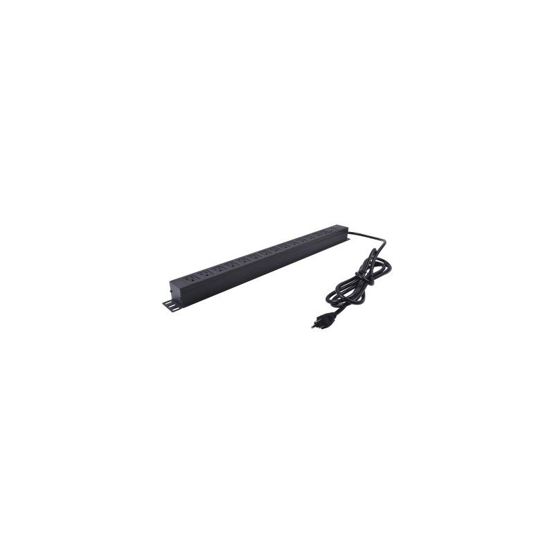 PDU Barra Multicontactos Vertical con 14 Salidas 125V/15A, Contactos Tipo NEMA