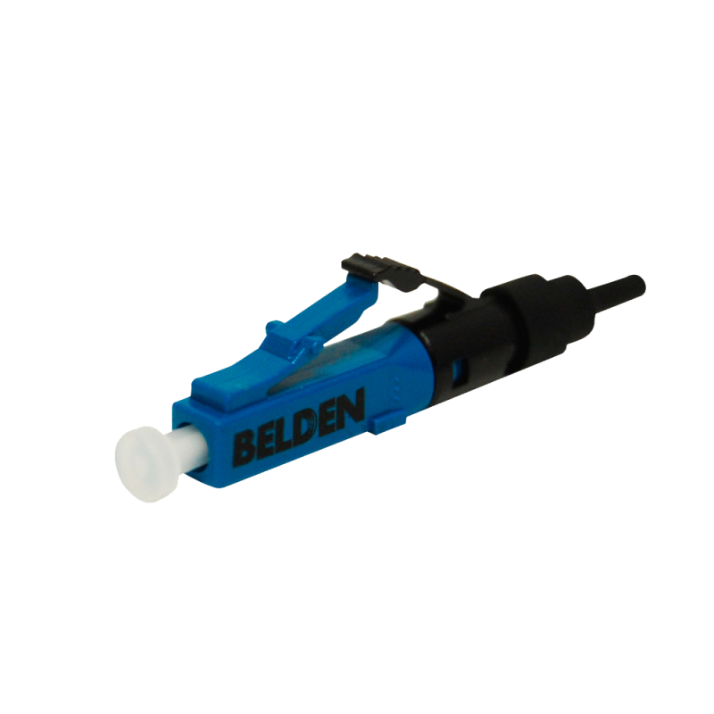 Conector fibra belden ax105203-s1  lc monomodo os2 azul