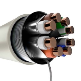 Bobina de Cable Nexxt Cat.6A U/UTP  tipo LSZH 305M Gris Enterprise