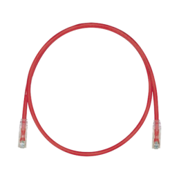 Cable de Parcheo TX6 UTP Cat6 24 AWG CM Rojo 100ft