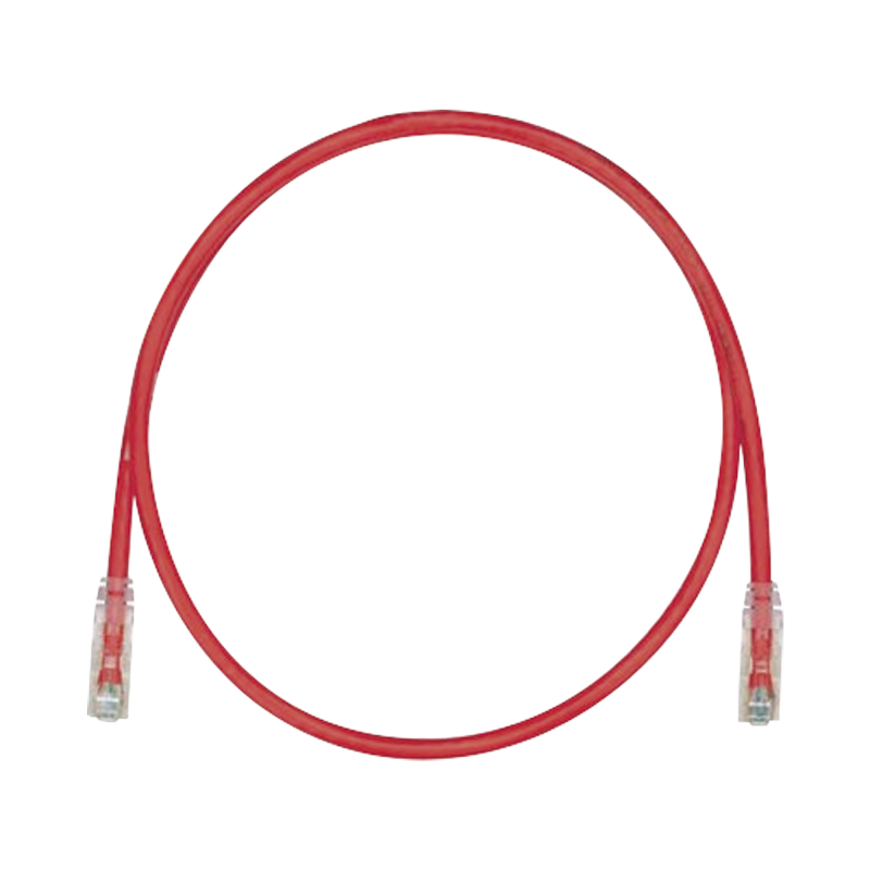 Cable de Parcheo TX6 UTP Cat6 24 AWG CM Rojo 100ft