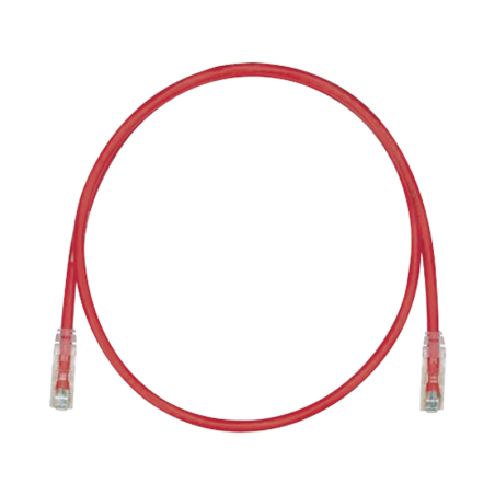 Cable de Parcheo TX6 UTP Cat6 24 AWG CM Rojo 100ft