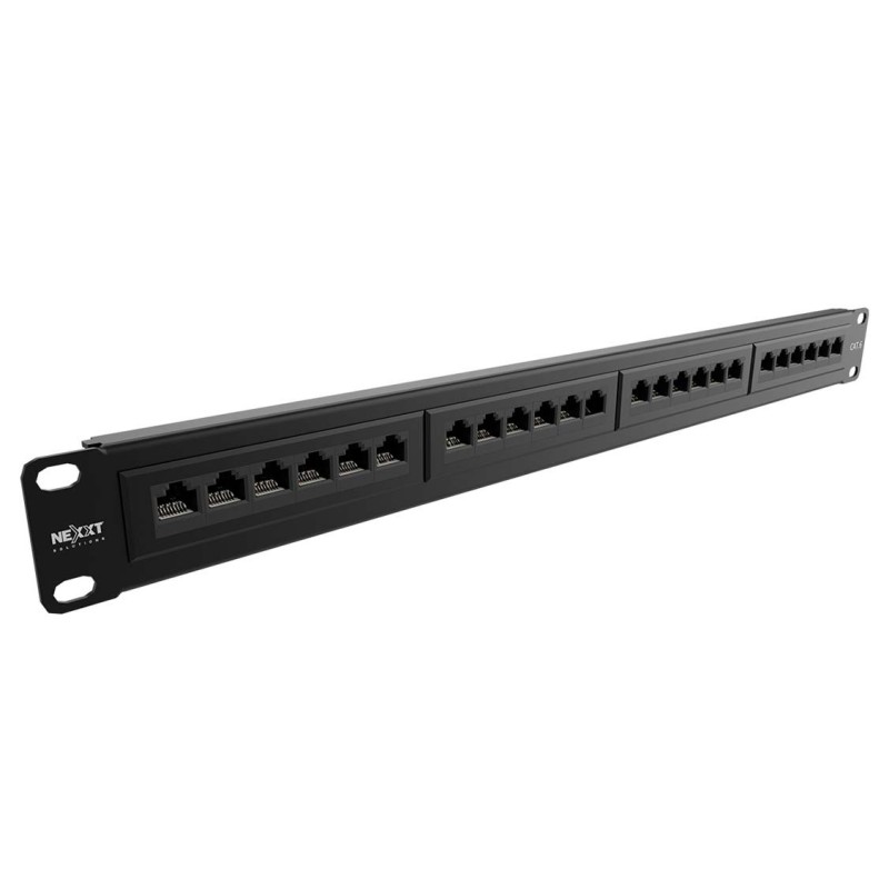 Patch panel para rack Cat.6 Pre-con gurado 24 puertos sin blindaje tipo 110